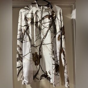 Realtree White and Brown Camouflage Long Sleeve Shirt